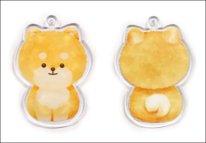 アクリルキーホルダー印刷　裏面印刷可能