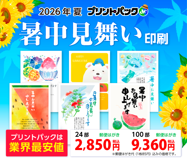 フルカラー はがき代込み 送料無料